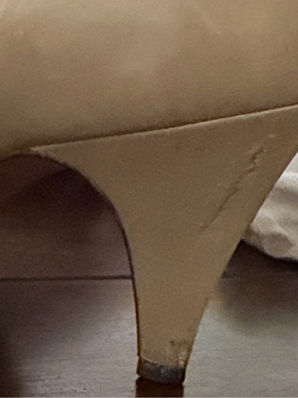 CHANEL Two-Tone Cream and Tan Pointed-Toe Pumps - Picture 5 of 5